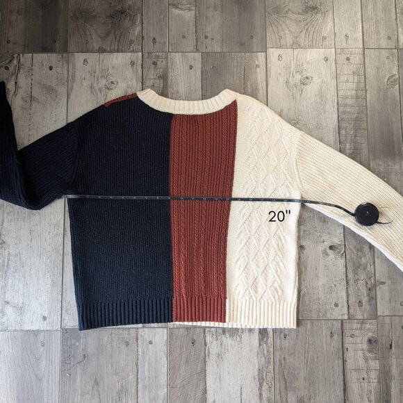 Banana Republic, Color Block Knit Sweater, Sz S - Picture 8 of 9